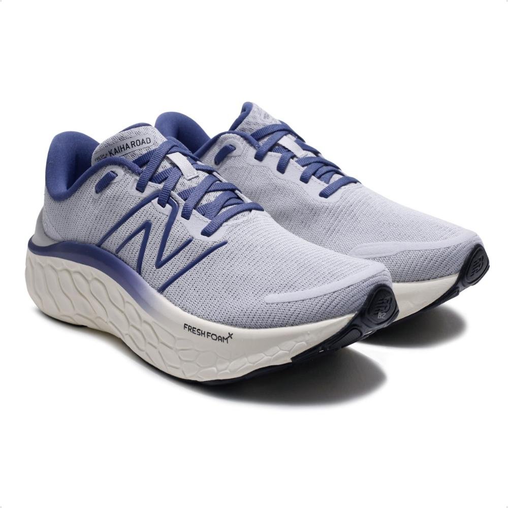 Tênis New Balance Kaiha Road Feminino Cinza/Azul Marinho 3
