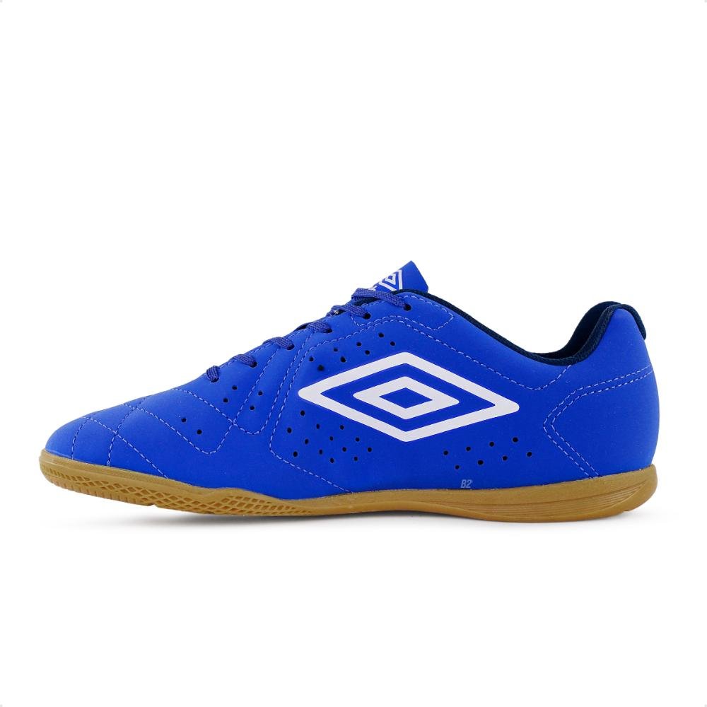 Chuteira Futsal Umbro Neo Striker Masculina Futebol de Salão Azul 2