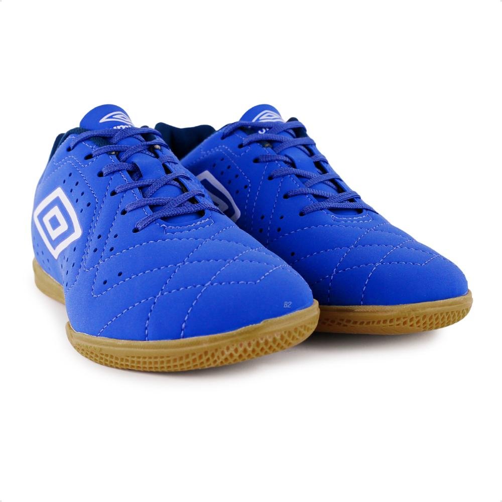 Chuteira Futsal Umbro Neo Striker Masculina Futebol de Salão Azul 3