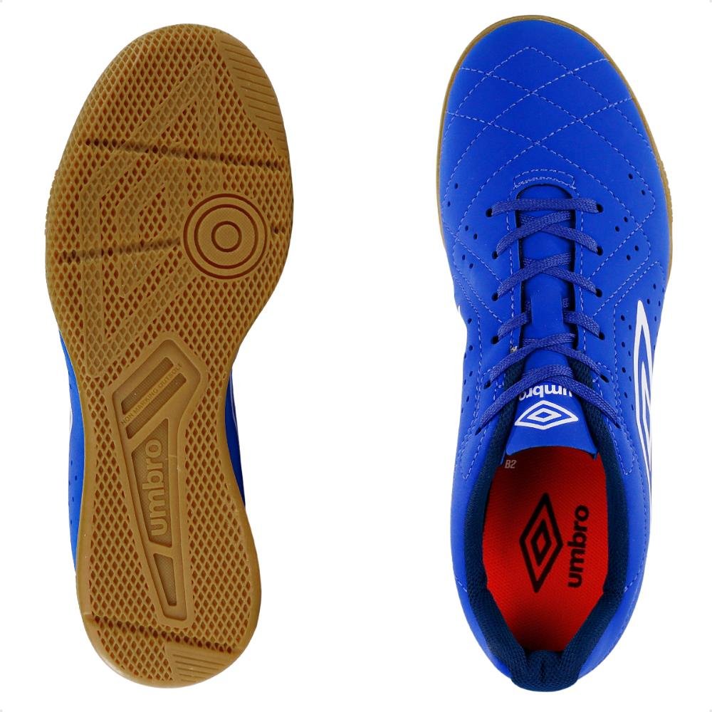 Chuteira Futsal Umbro Neo Striker Masculina Futebol de Salão Azul 6