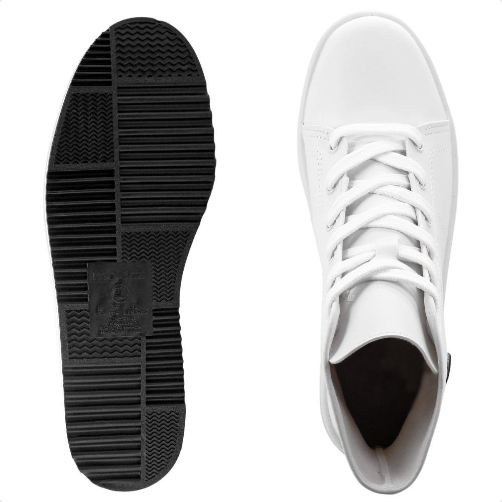 Tênis Moleca Caixa Alta Cano Médio Feminino Branco 5