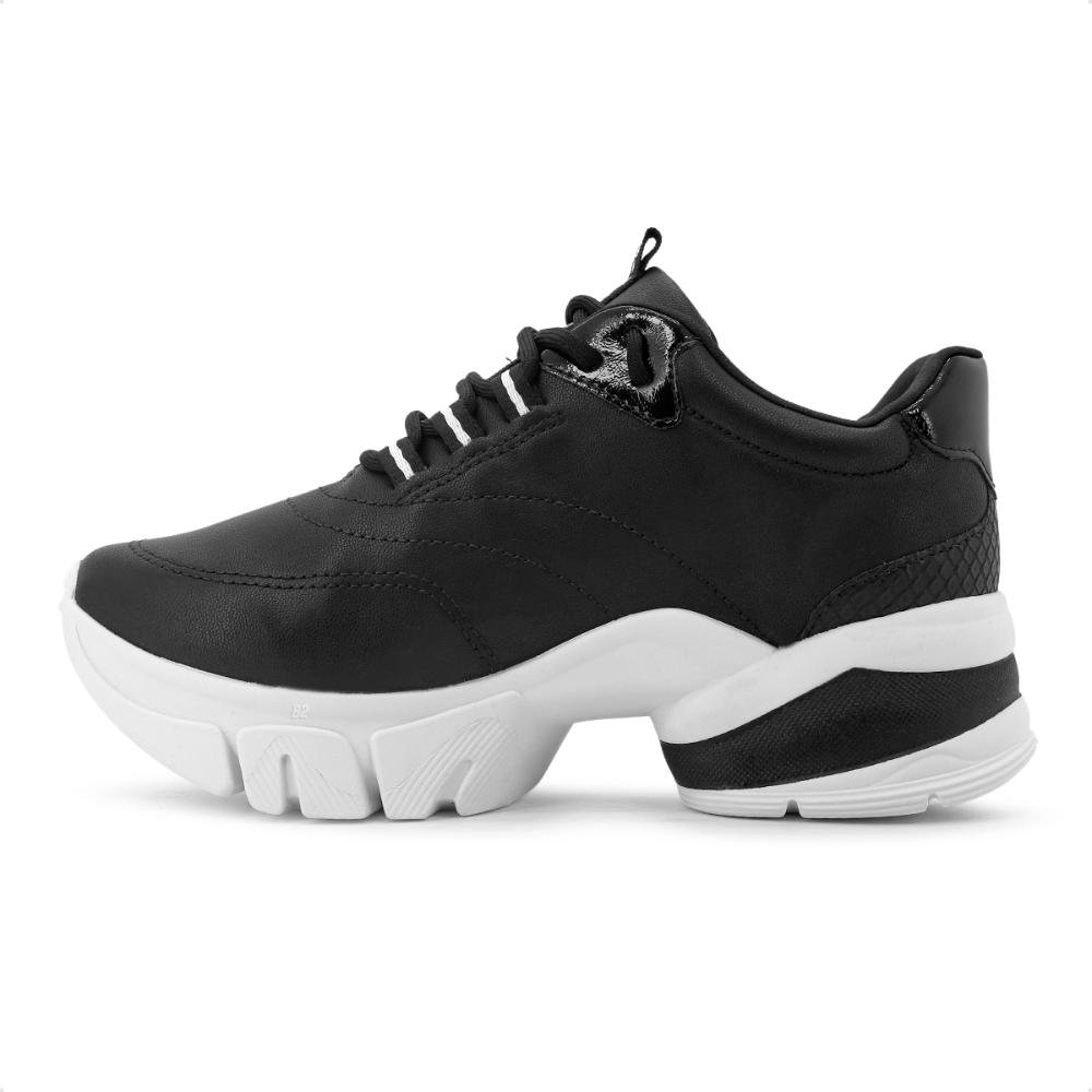 Tênis Ramarim Chunky Folow Your Dreams Feminino Preto/Branco 2