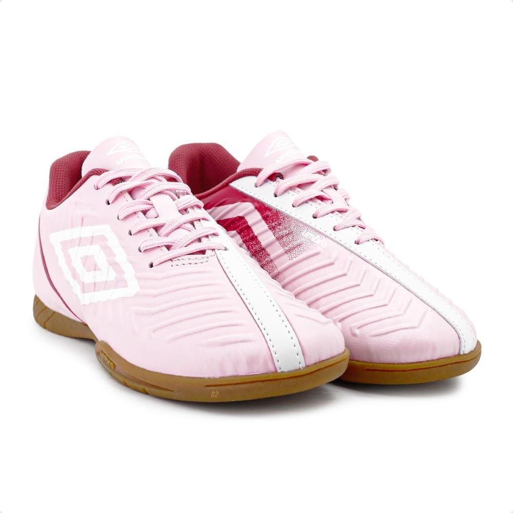 Chuteira Futsal Umbro Fifty 4 0 Rosa/Branco 3