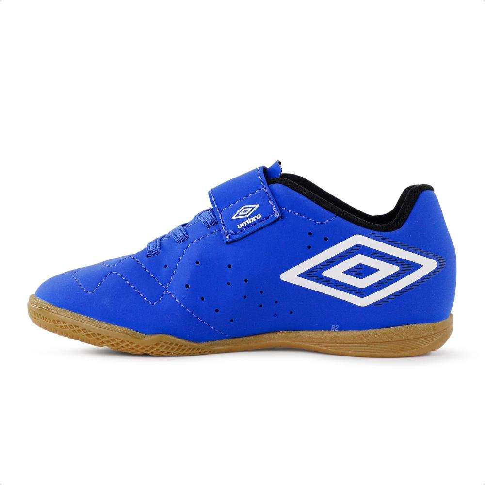 Chuteira Futsal Umbro Neo Striker Kids Infantil Futebol de Salão Azul 2