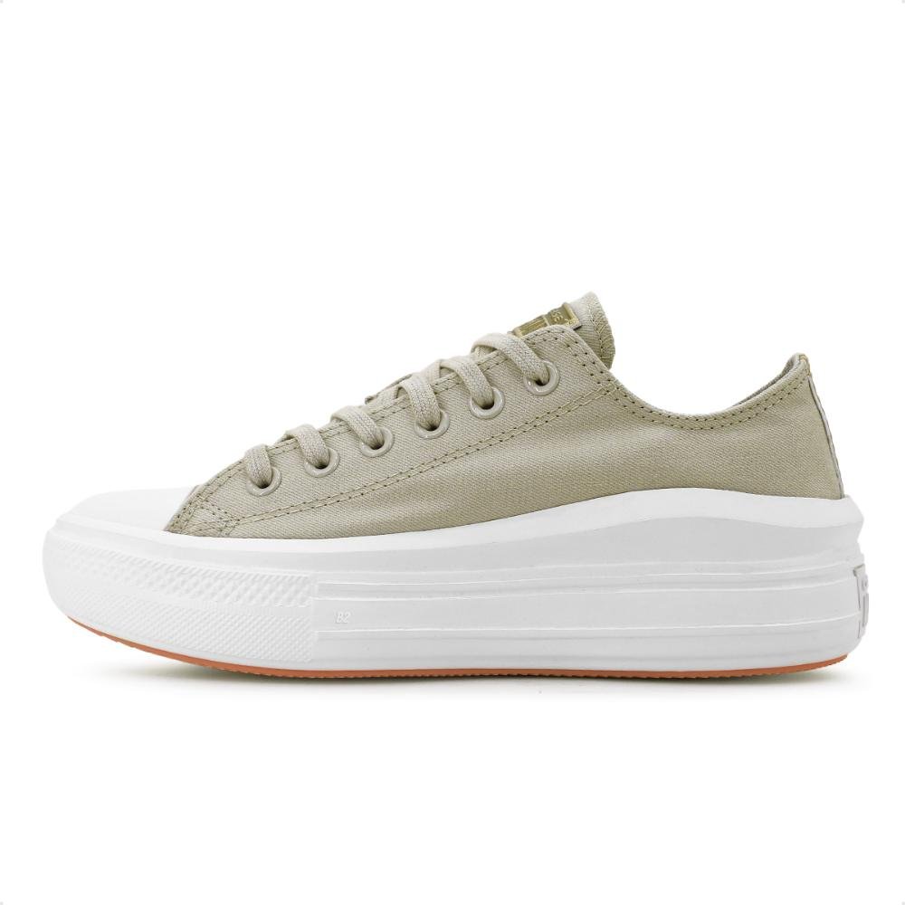 Tênis Converse Chuck Taylor All Star Move Feminino Bege/Branco 2