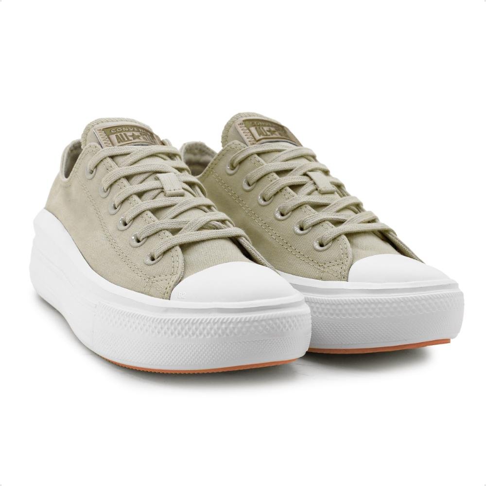 Tênis Converse Chuck Taylor All Star Move Feminino Bege/Branco 3