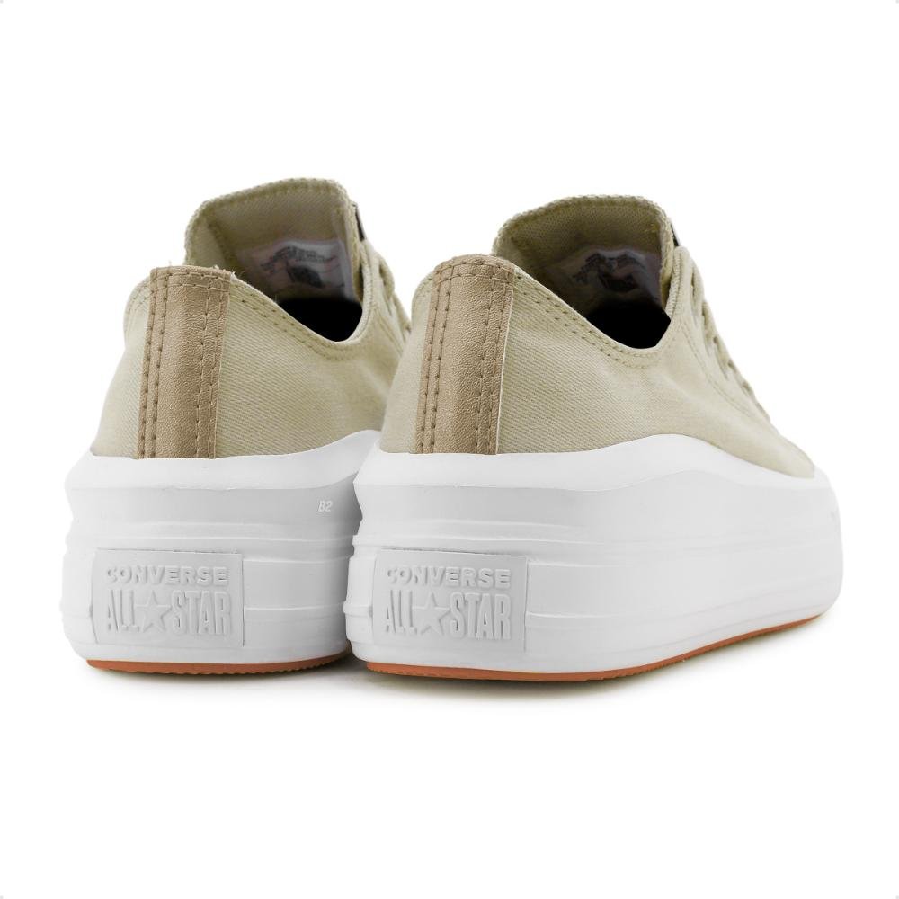 Tênis Converse Chuck Taylor All Star Move Feminino Bege/Branco 5