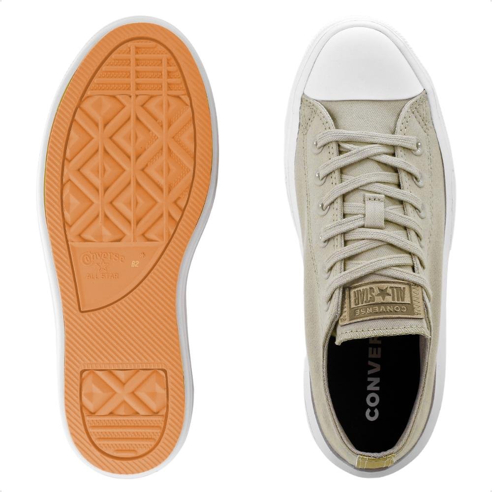 Tênis Converse Chuck Taylor All Star Move Feminino Bege/Branco 6
