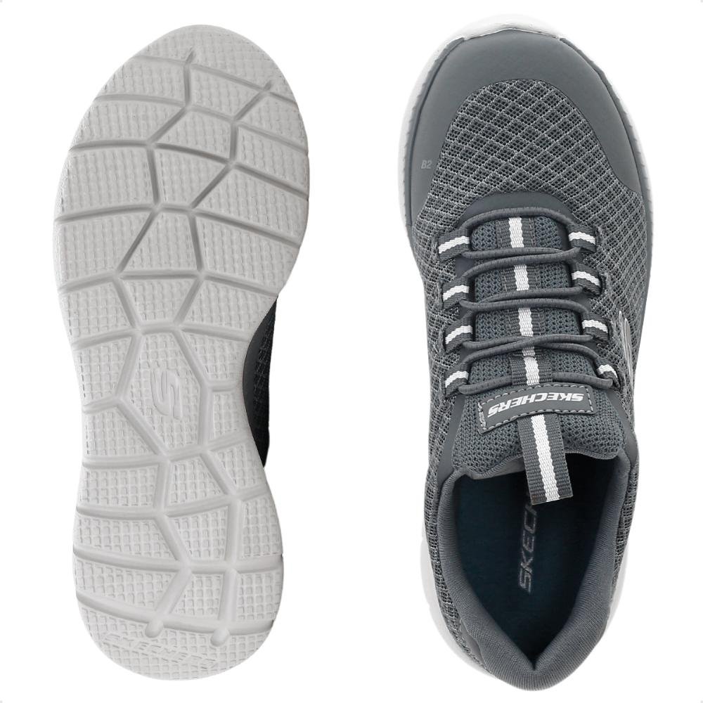 Tênis Skechers Bountiful Juvenil Cinza 5