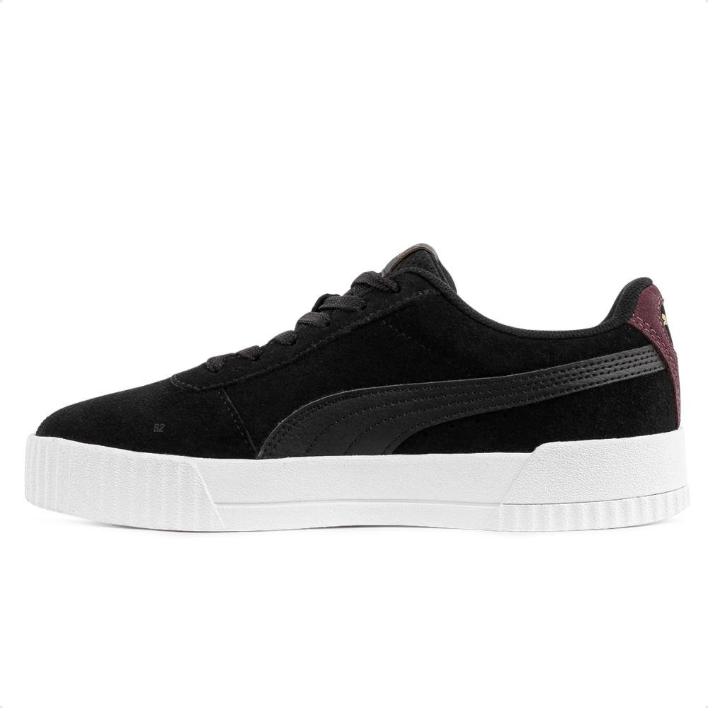 Tênis Puma Carina Bdp Preto/Bordô 2