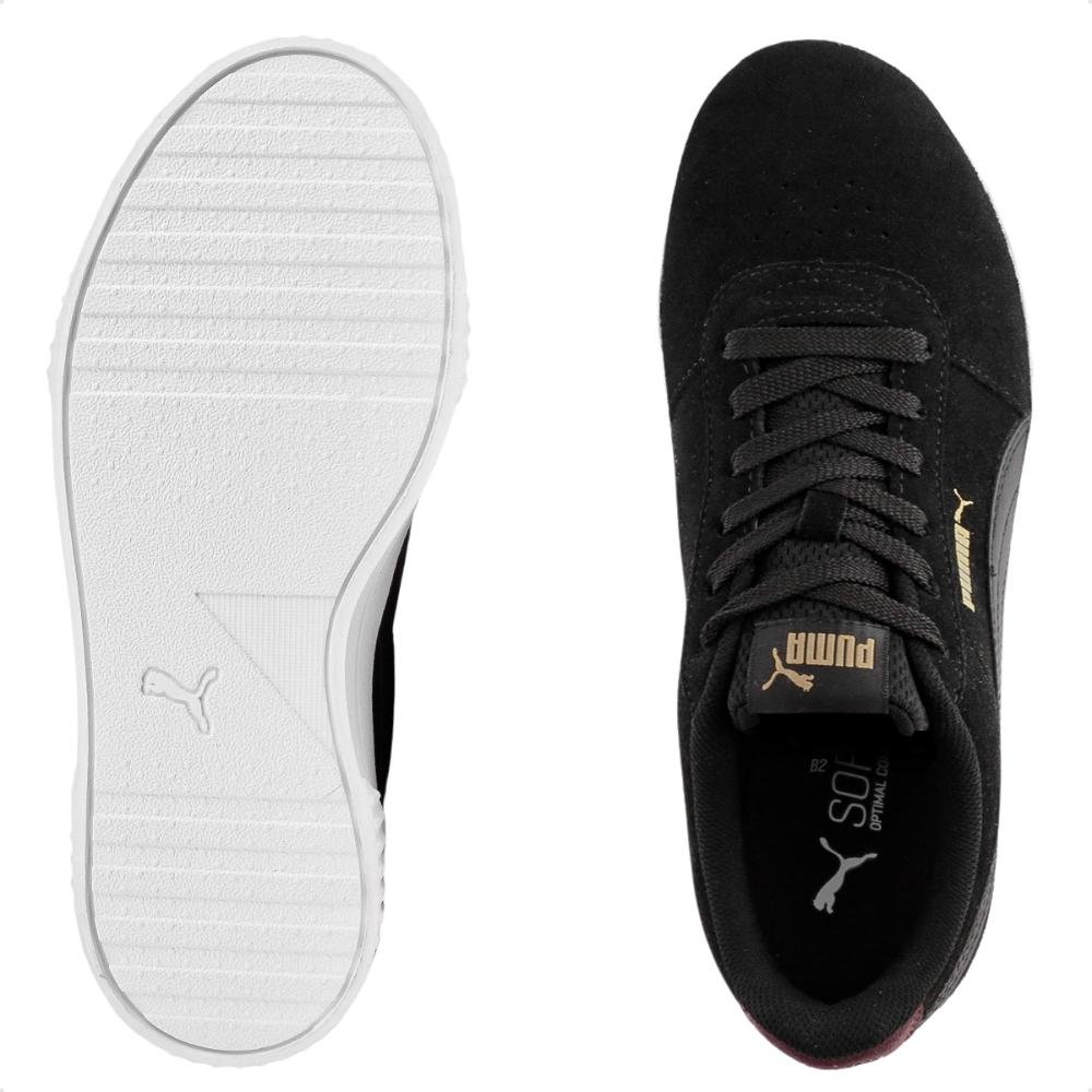 Tênis Puma Carina Bdp Preto/Bordô 5
