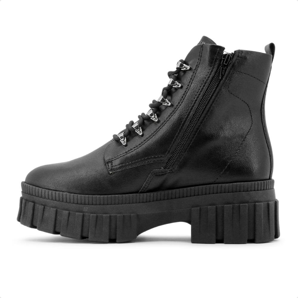 Bota Coturno Ramarim Zíper Tratorada Feminina Preto 2