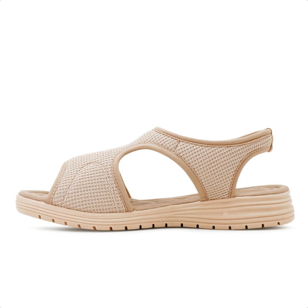Sandália Comfortflex Papete Feminina Bege 2
