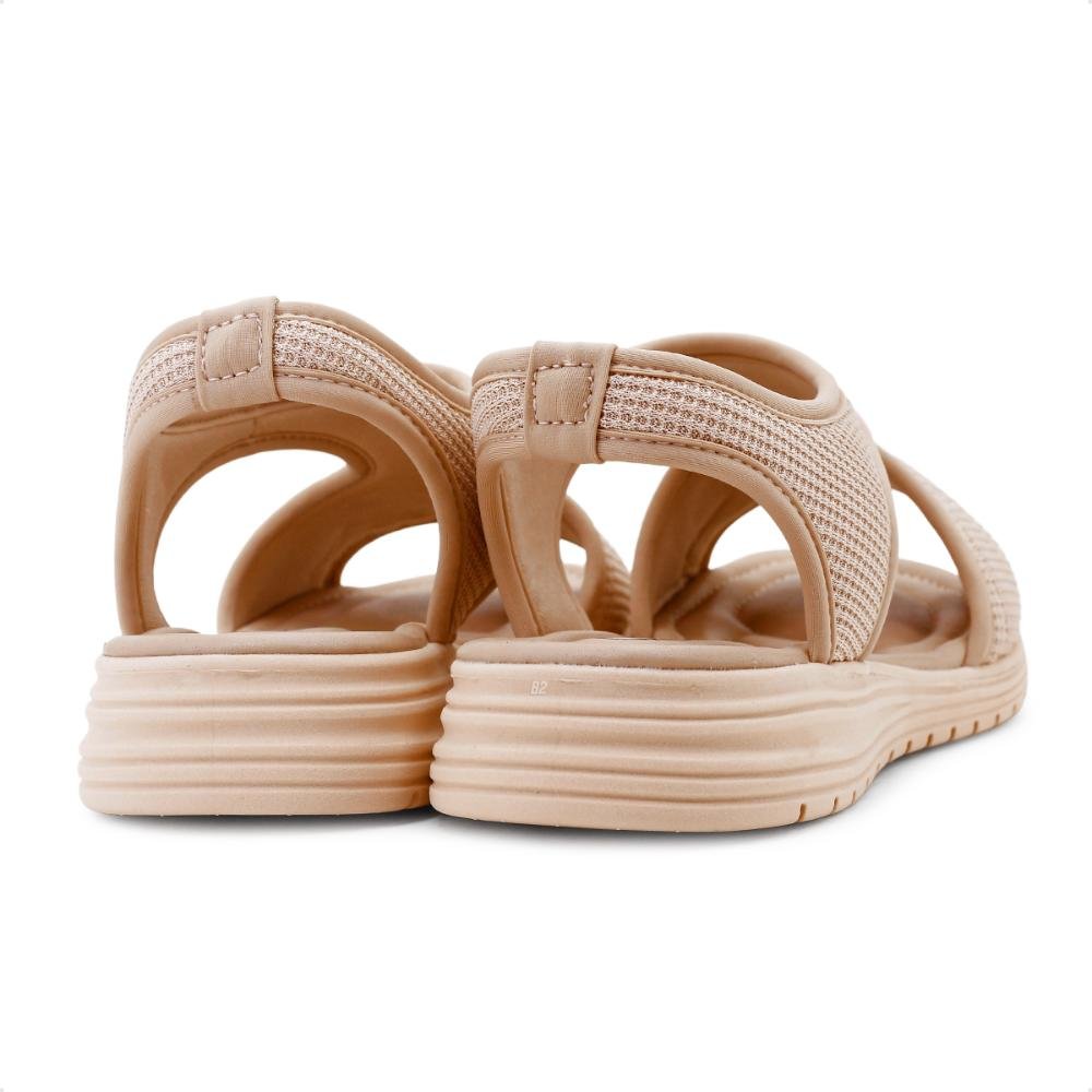 Sandália Comfortflex Papete Feminina Bege 5