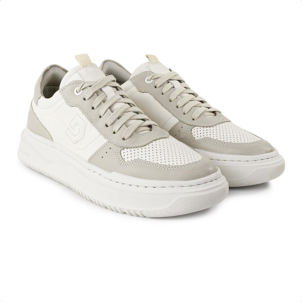 Tênis Democrata Block Masculino Branco/Bege 3