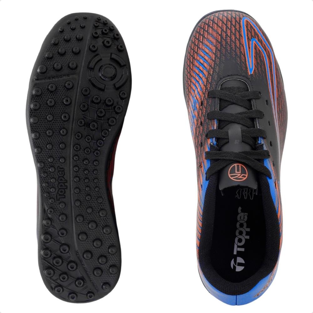 Chuteira Society Topper Strike 4 Juvenil Preto 6