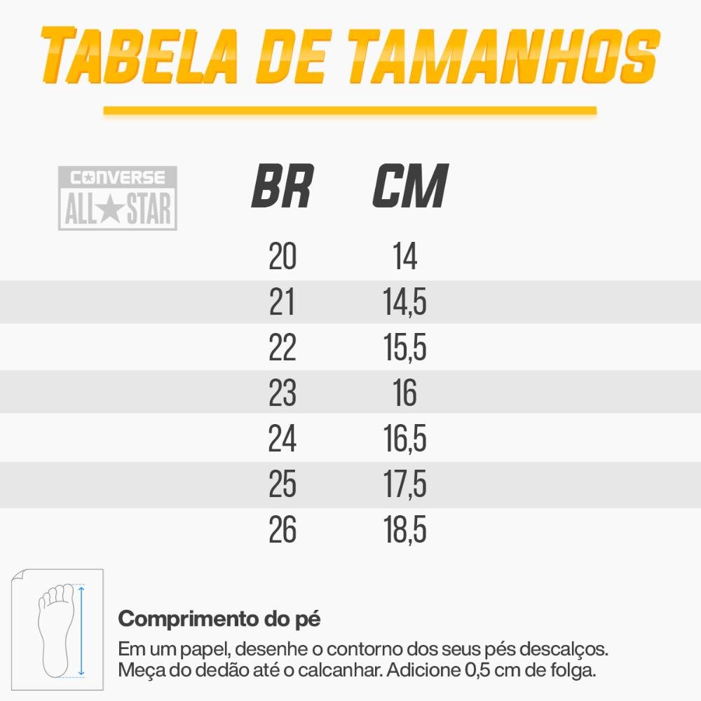 Tênis Converse Chuck Taylor All Star Canvas Infantil Branco 4
