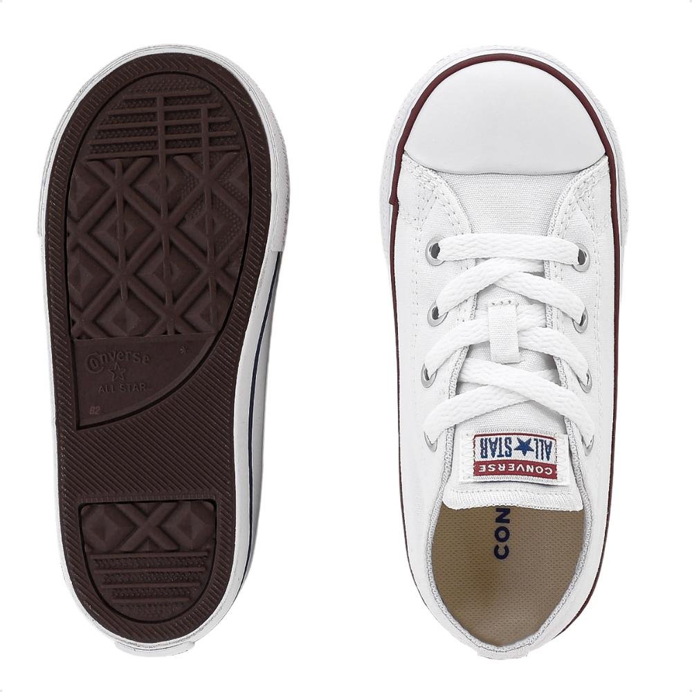 Tênis Converse Chuck Taylor All Star Canvas Infantil Branco 6