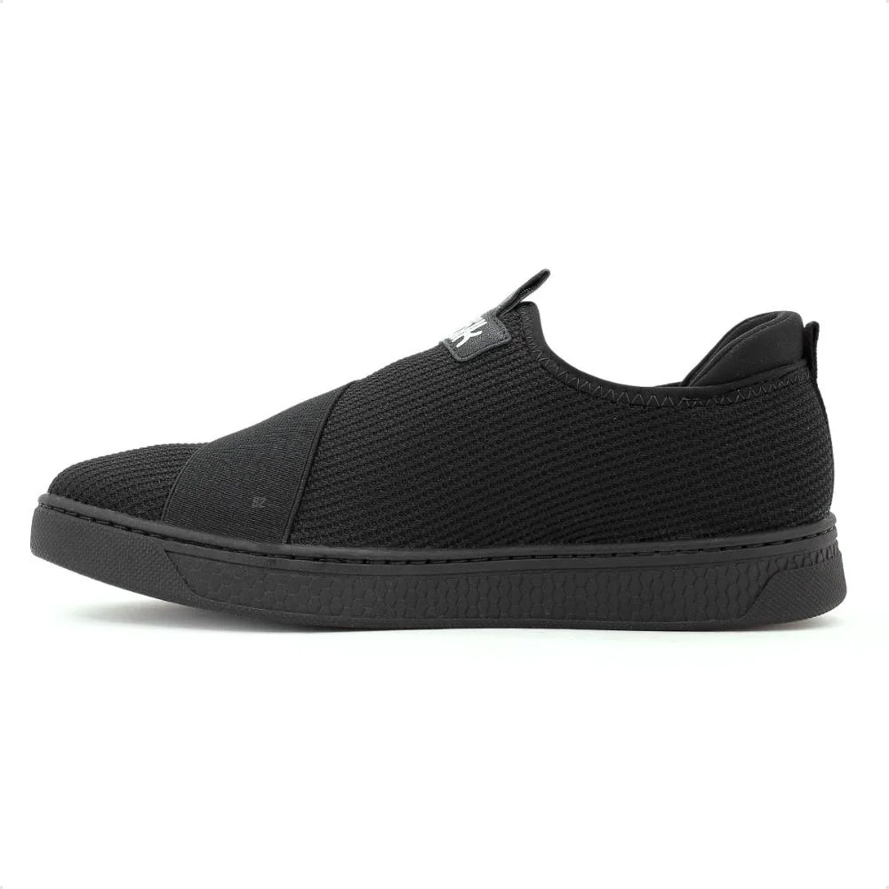 Tênis Comfortflex Casual Slip On Feminino Preto 2