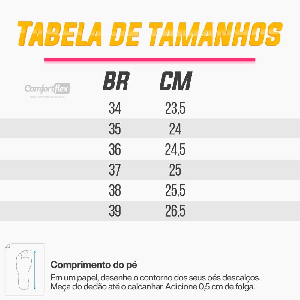 Tênis Comfortflex Casual Slip On Feminino Preto 4