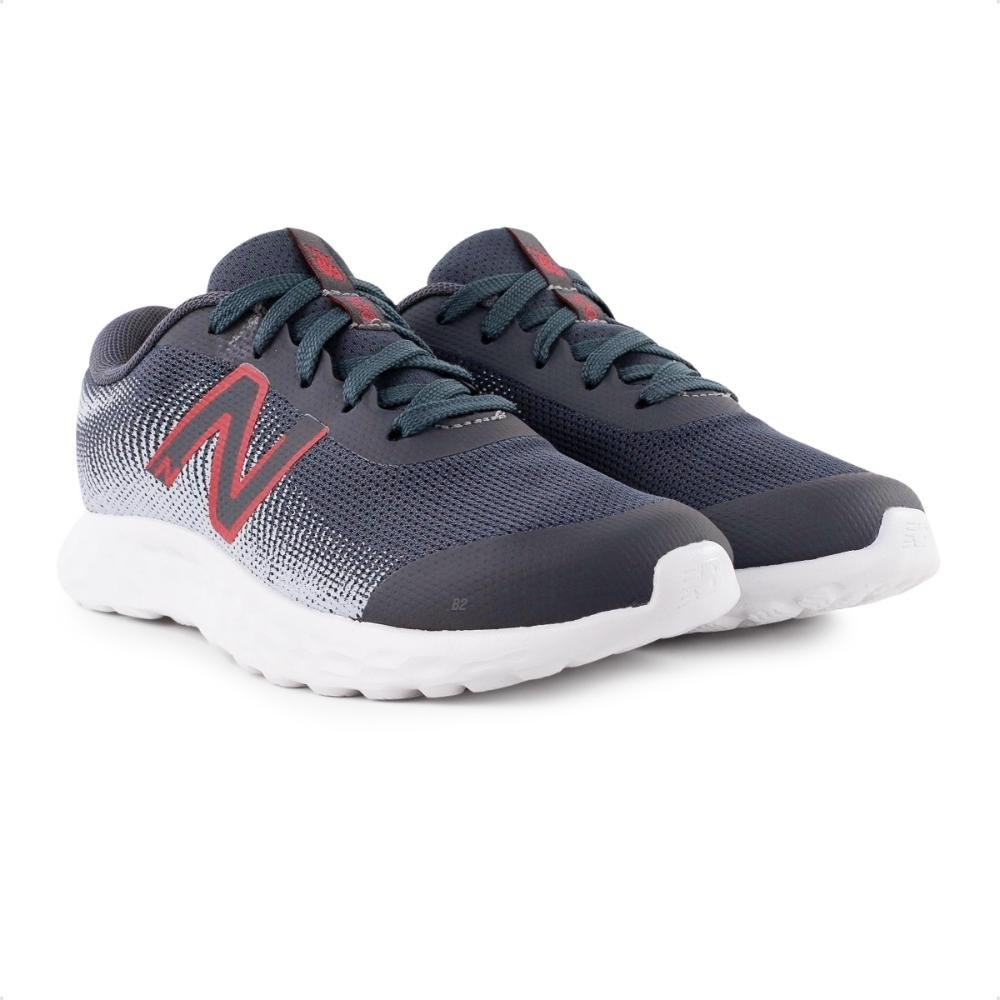 Tênis New Balance 520 v8 Infantil Cinza/Vermelho 3