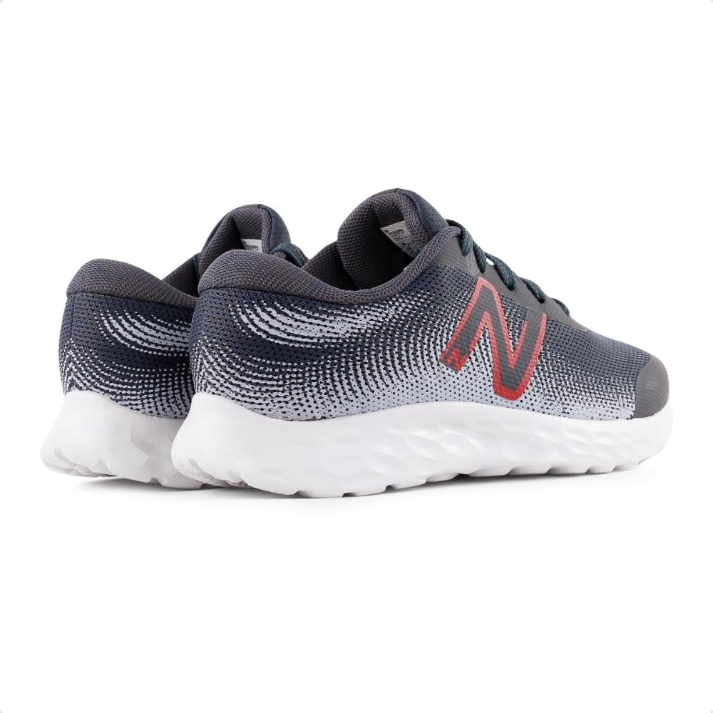 Tênis New Balance 520 v8 Infantil Cinza/Vermelho 5