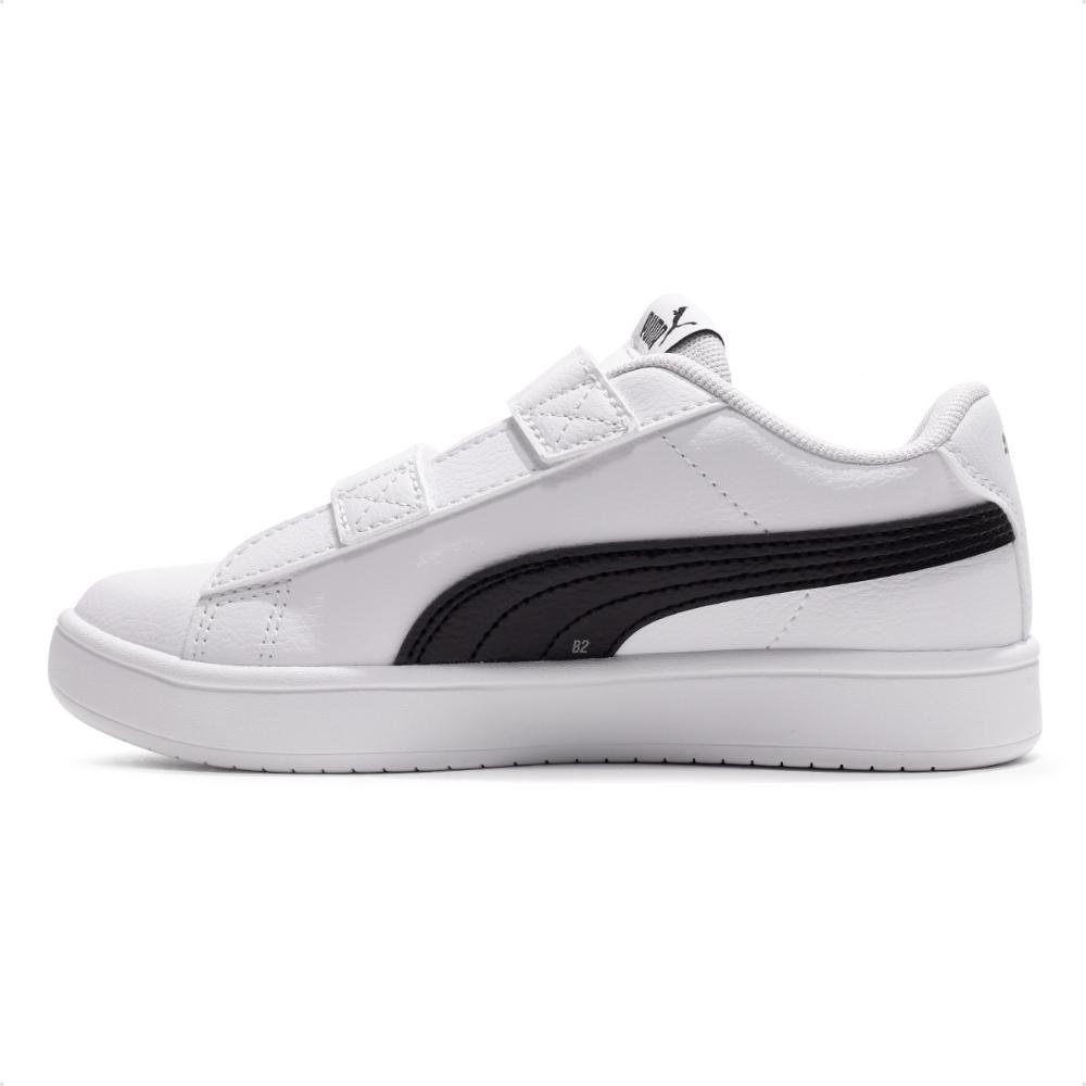 Tênis Puma Rickie Classic V PS Infantil Branco/Preto 2