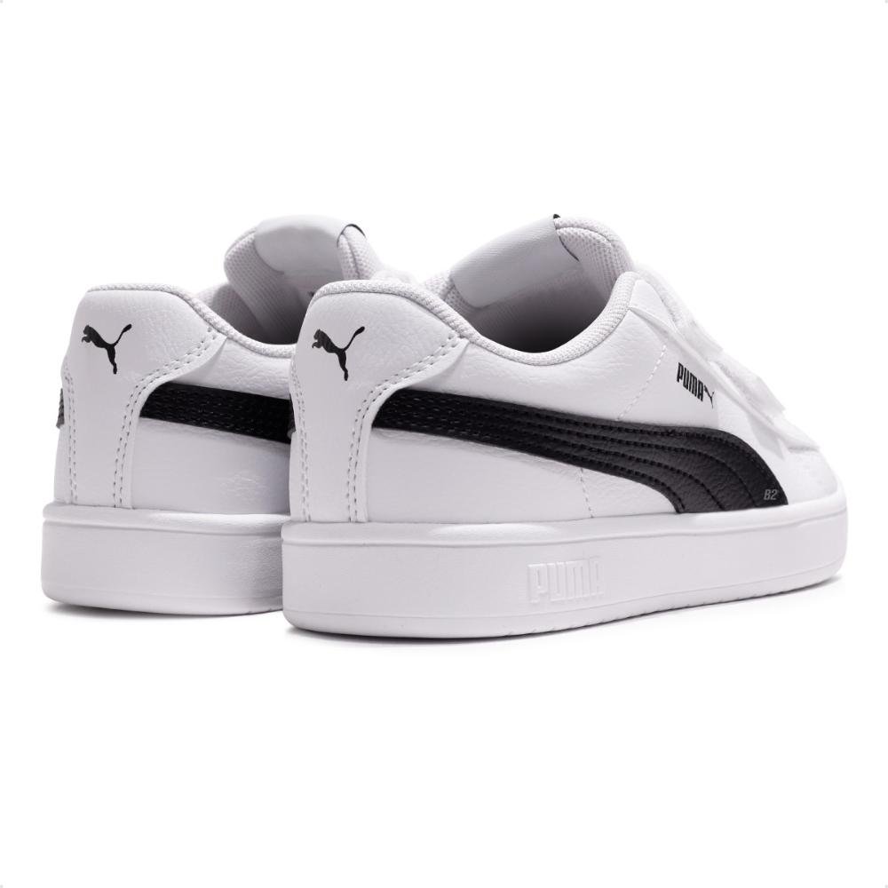 Tênis Puma Rickie Classic V PS Infantil Branco/Preto 3