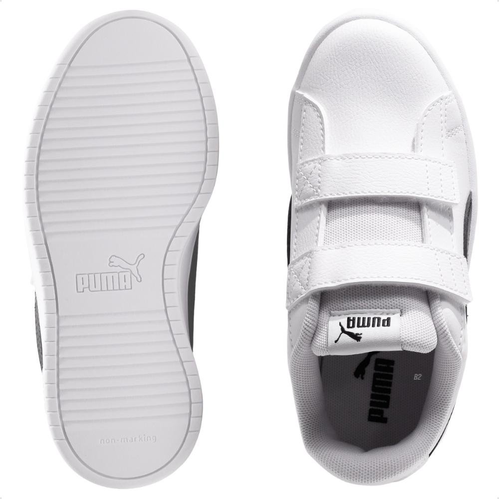 Tênis Puma Rickie Classic V PS Infantil Branco/Preto 4