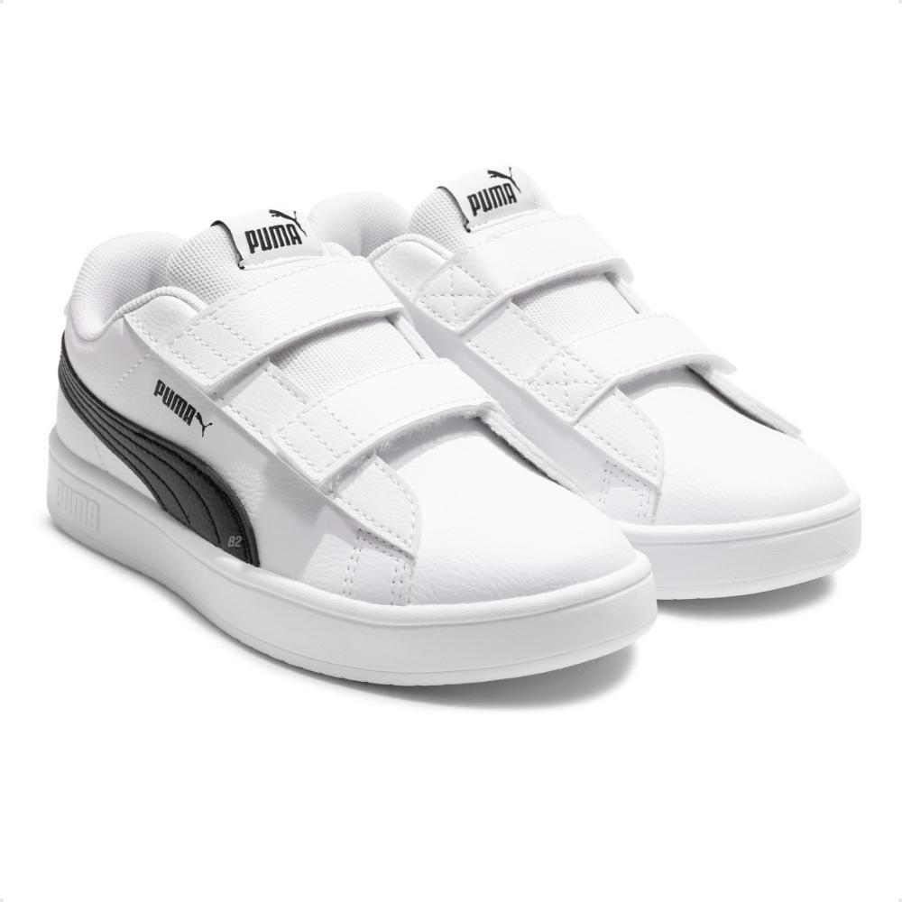 Tênis Puma Rickie Classic V PS Infantil Branco/Preto 5