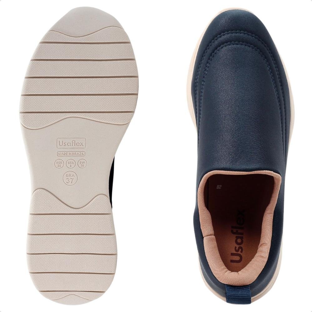 Tênis Usaflex Slip On Feminino Azul 6
