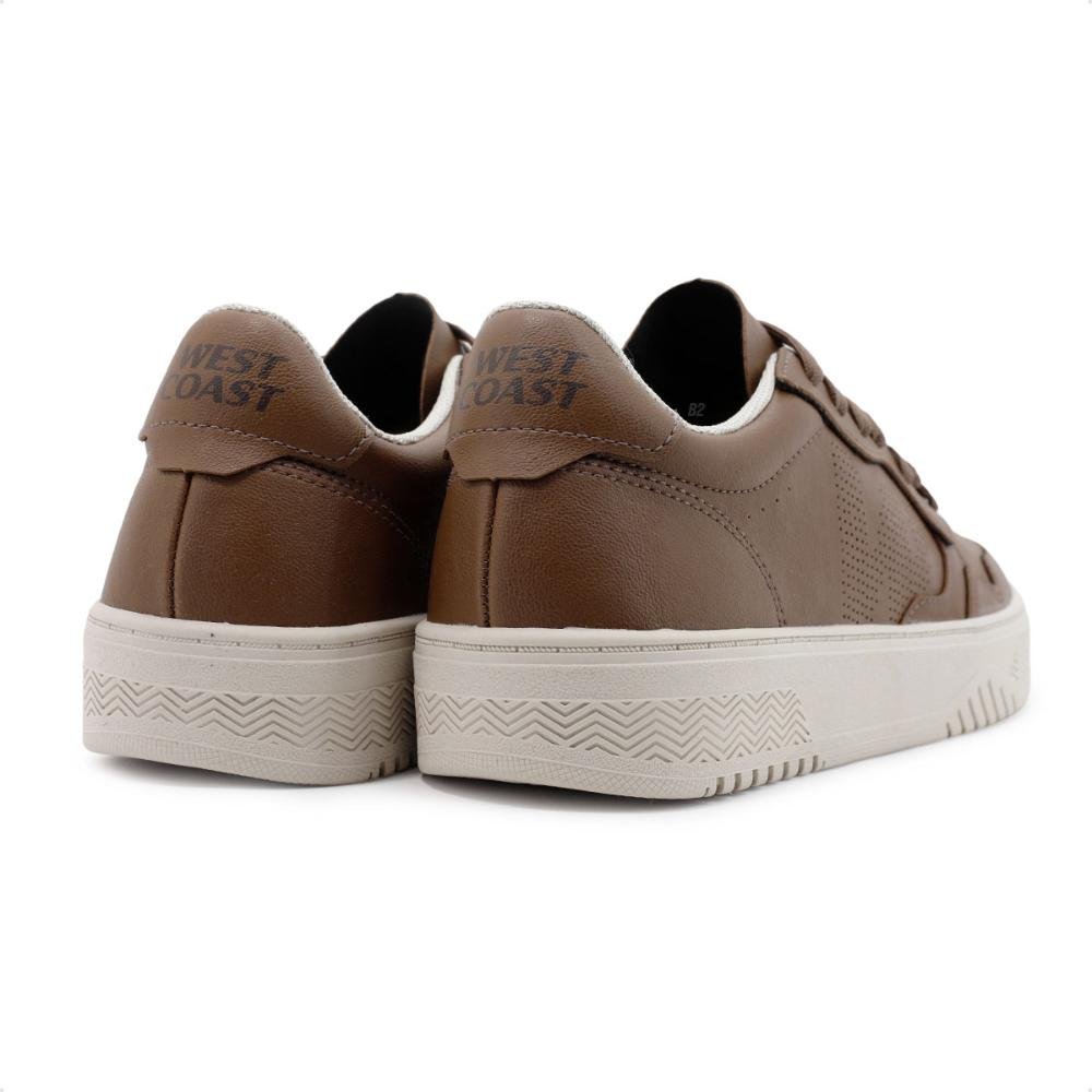 Sapatênis West Coast Casual Masculino Marrom 3