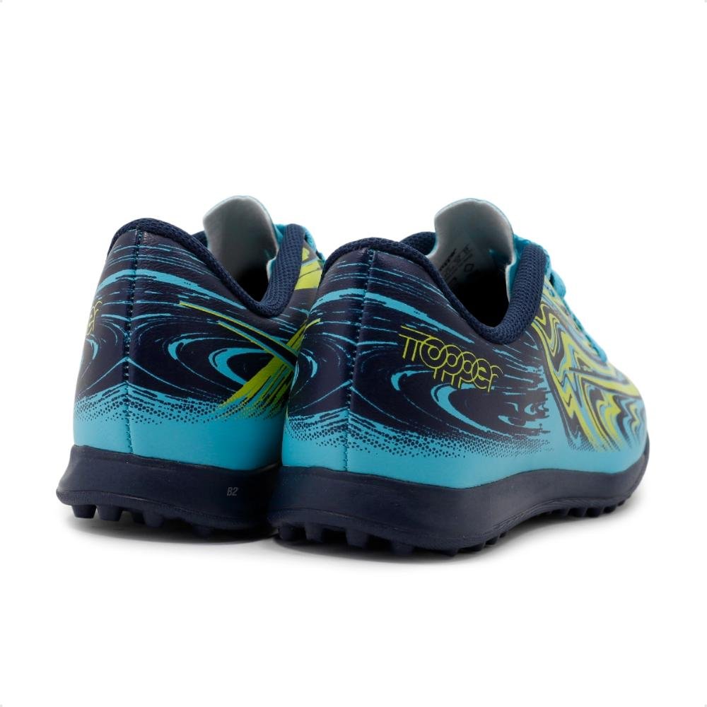 Chuteira Society Topper Strike 5 Juvenil Azul 5