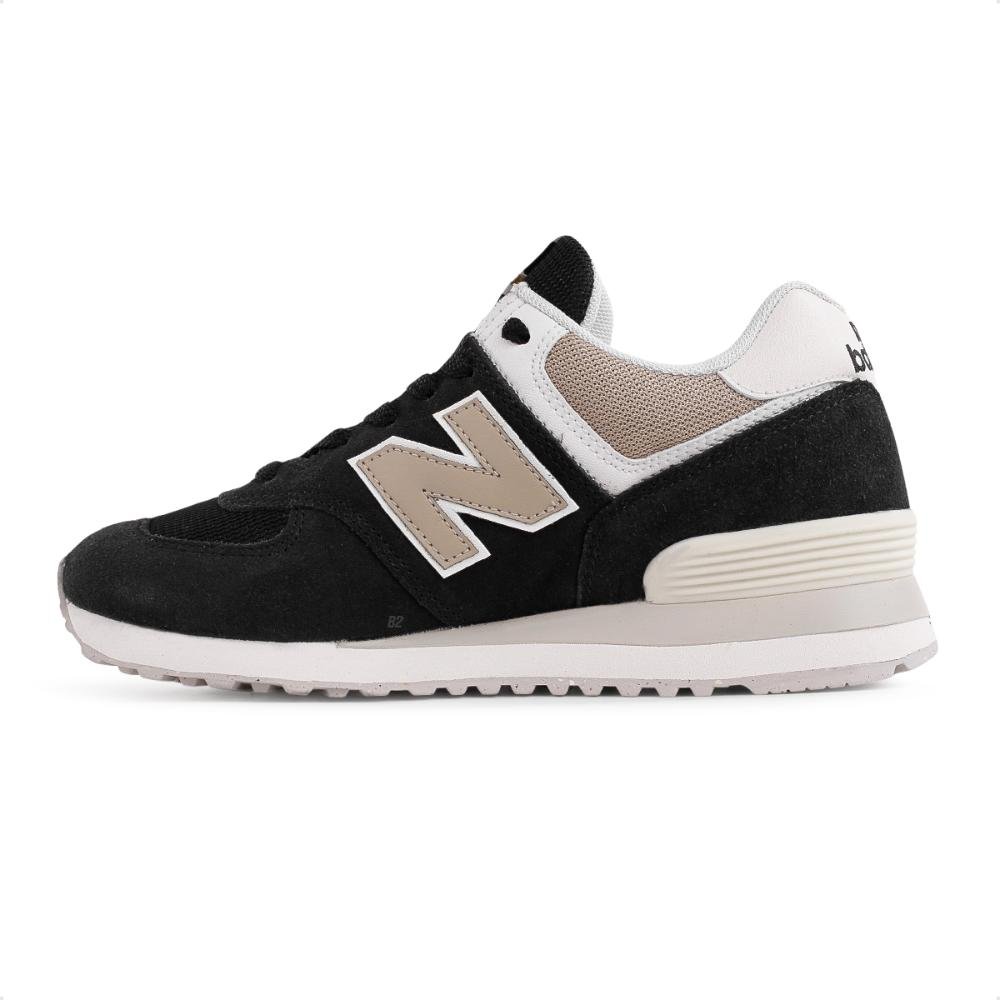 Tênis New Balance 574 V2 Feminino Preto/Bege 2