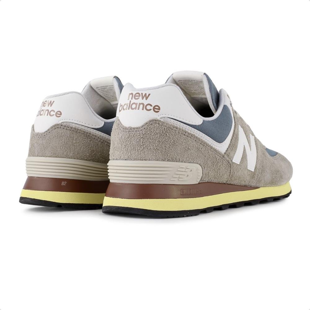 Tênis New Balance 574 V2 Unissex Cinza Claro 5