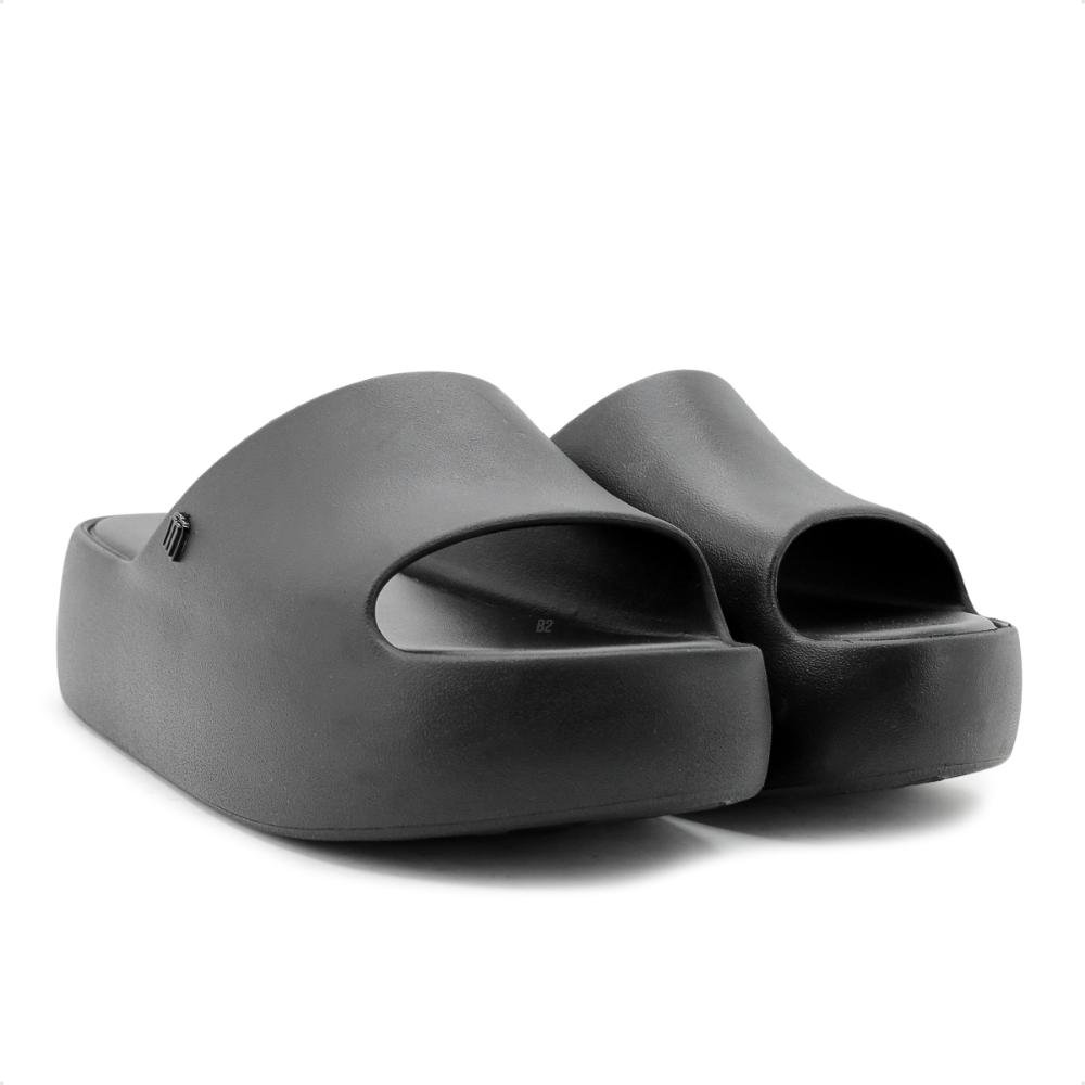 Chinelo Slide Melissa Free Plataforma Feminina Preto 3