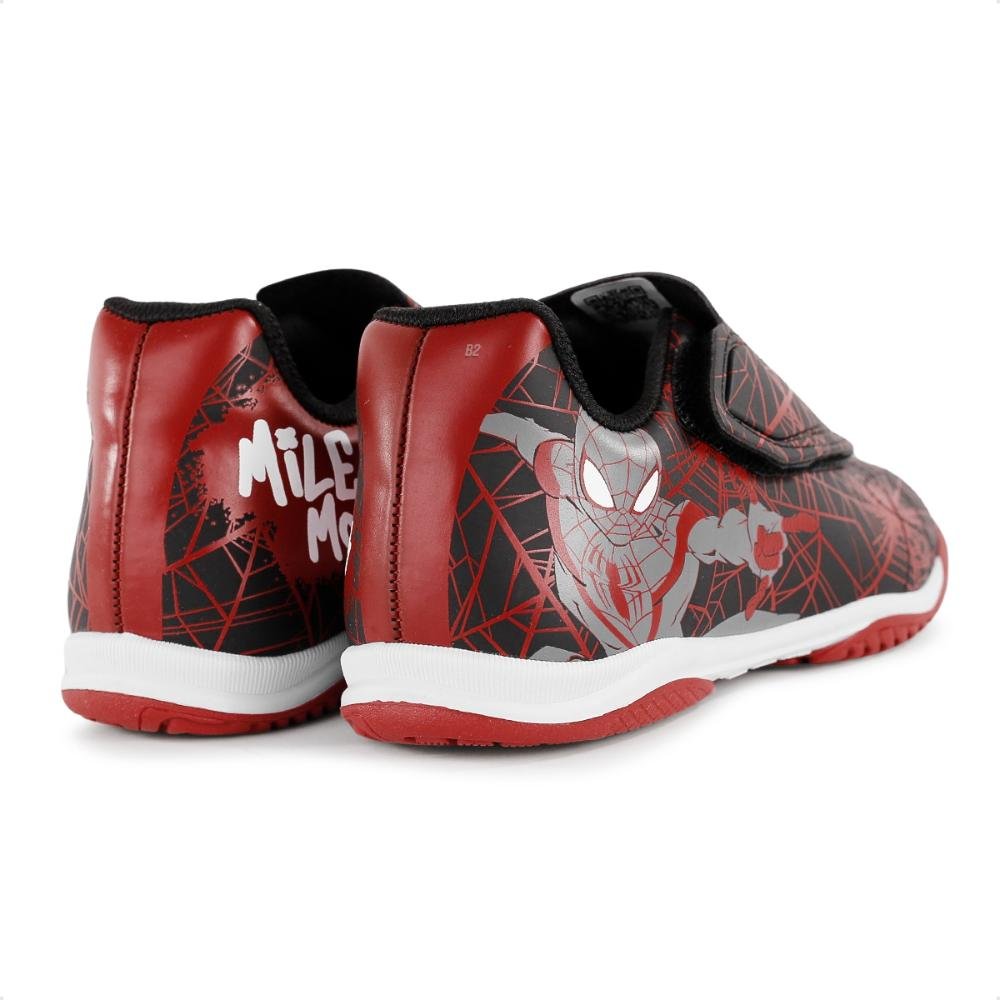 Chuteira Futsal Dray Marvel Original Sem Cadarço Infantil Vermelho/Preto 5