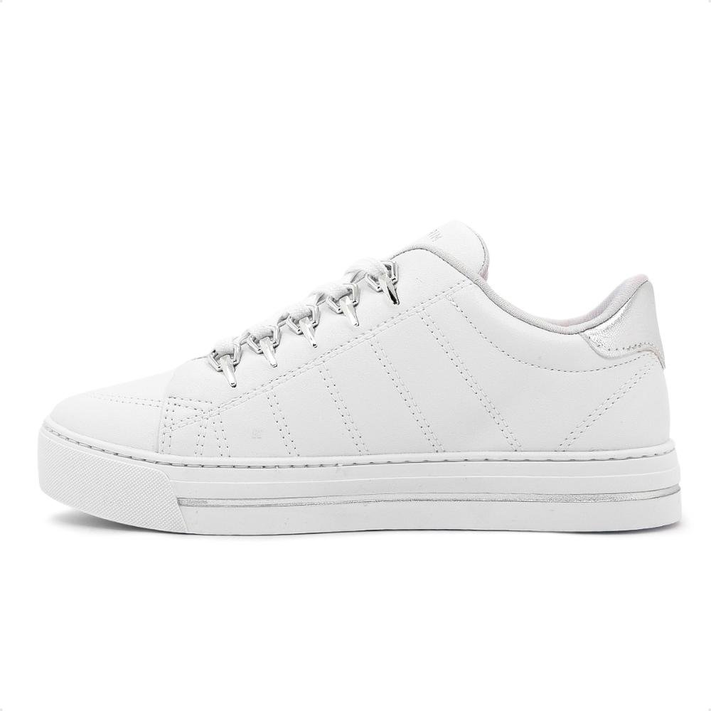 Tênis Ramarim Casual Cadarço Feminino Branco/Dourado 2