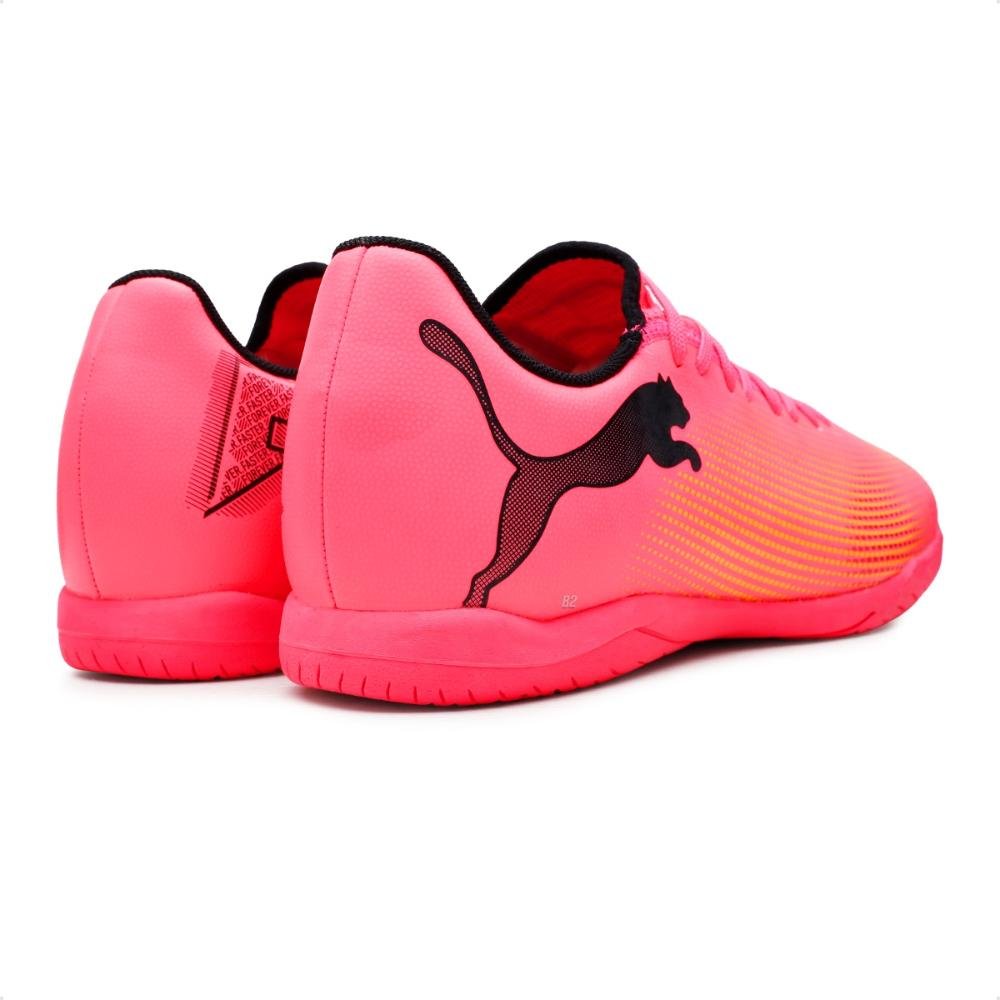 Chuteira Futsal Puma Future 7 Play IT BDP Masculina Rosa/Laranja 5