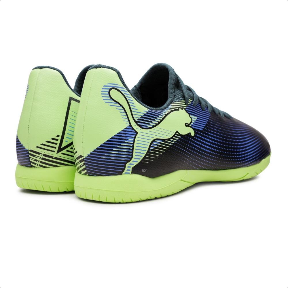 Chuteira Futsal Puma Future 7 Play IT BDP Masculina Preto/Verde 5