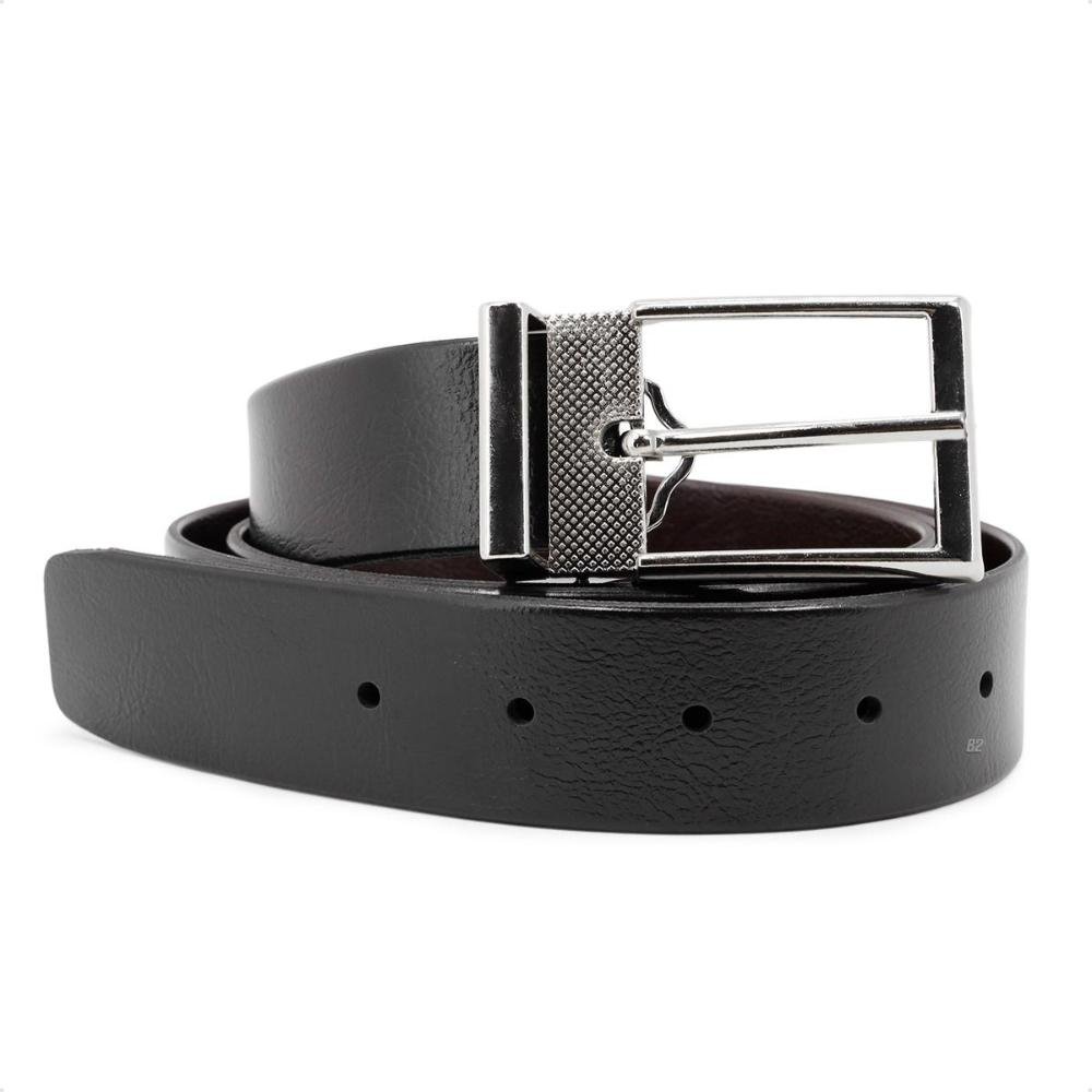 Cinto Windy J. Shayeb Dupla Face Fivela Masculino Preto/Marrom 1