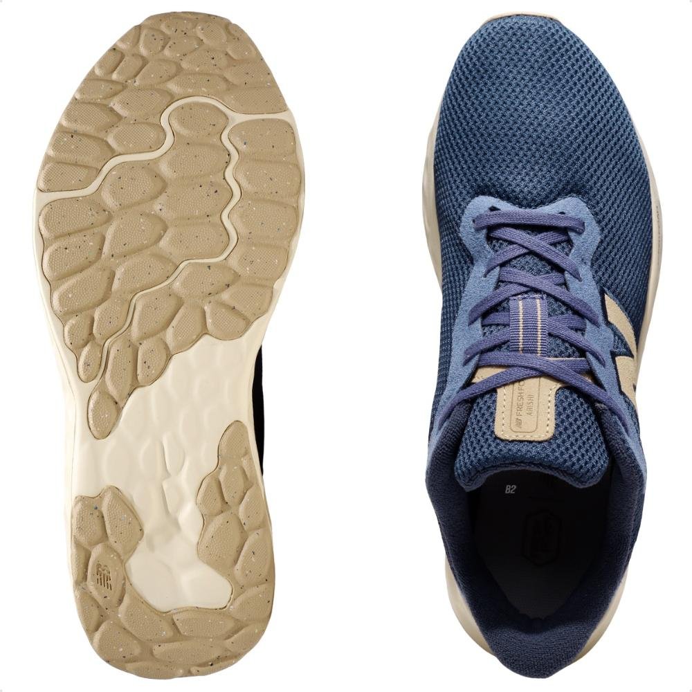 Tênis New Balance Fresh Foam Arishi V4 Masculino Azul/Bege 6