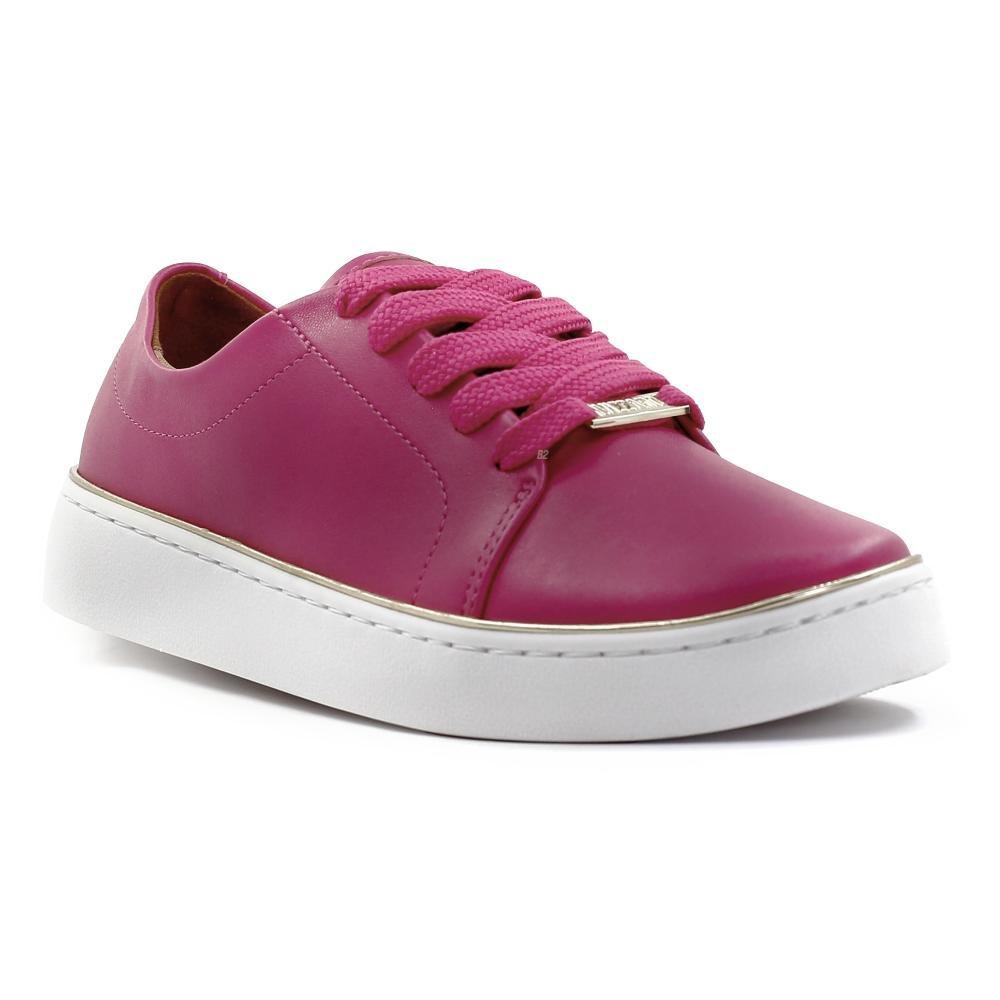 Tênis Vizzano Metal Casual Feminino Rosa/Branco