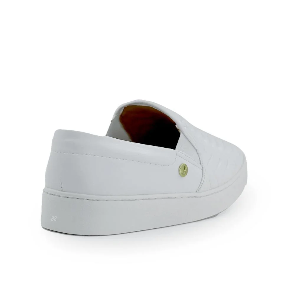 Tênis Vizzano Slip On  Elástico Feminino Casual Branco 3