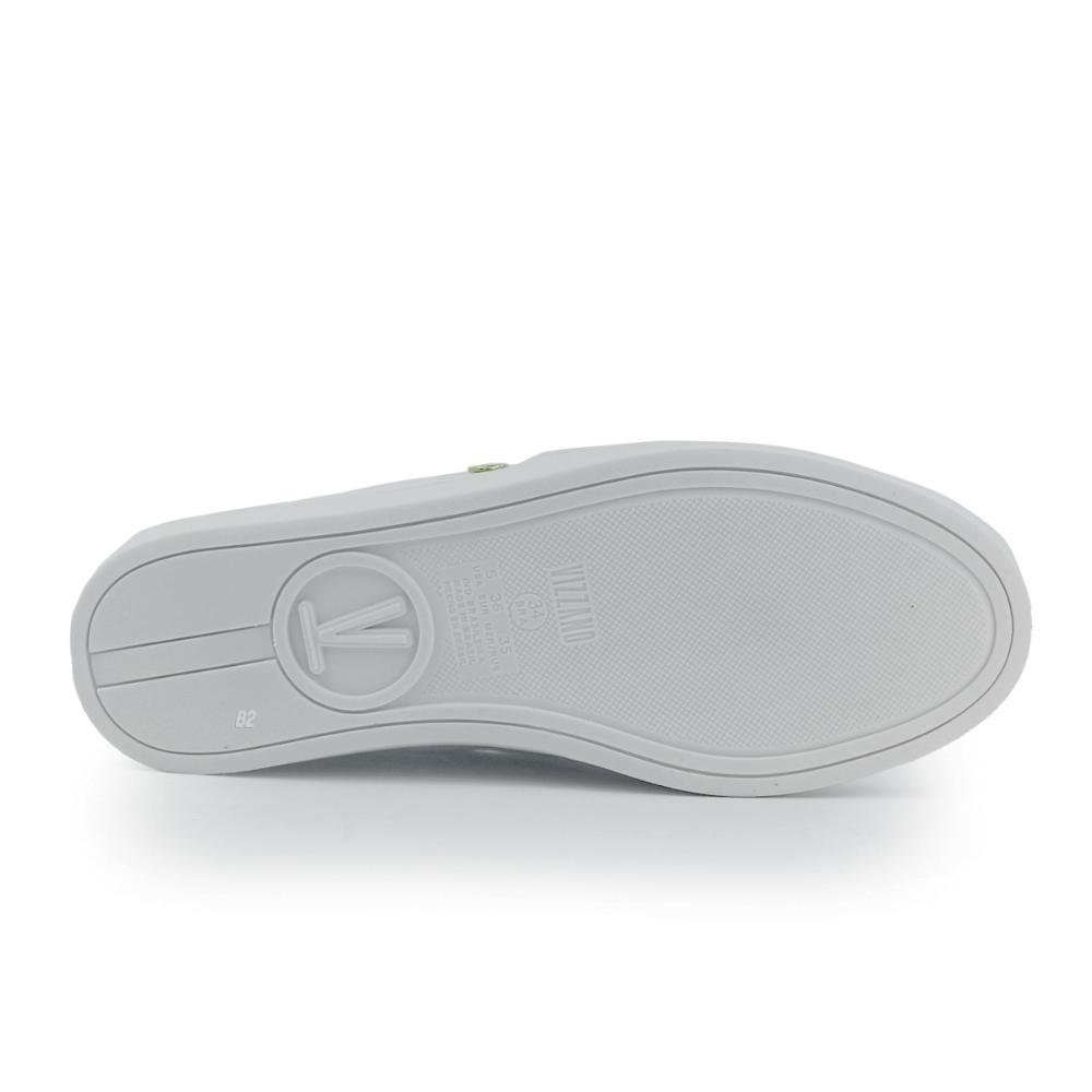 Tênis Vizzano Slip On  Elástico Feminino Casual Branco 4
