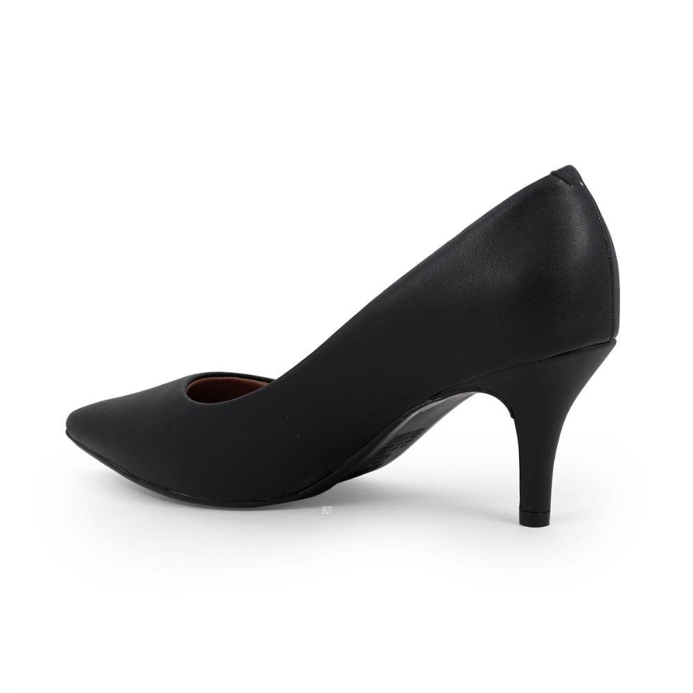 Scarpin Vizzano Salto Médio Bico Fino Feminino Preto 3