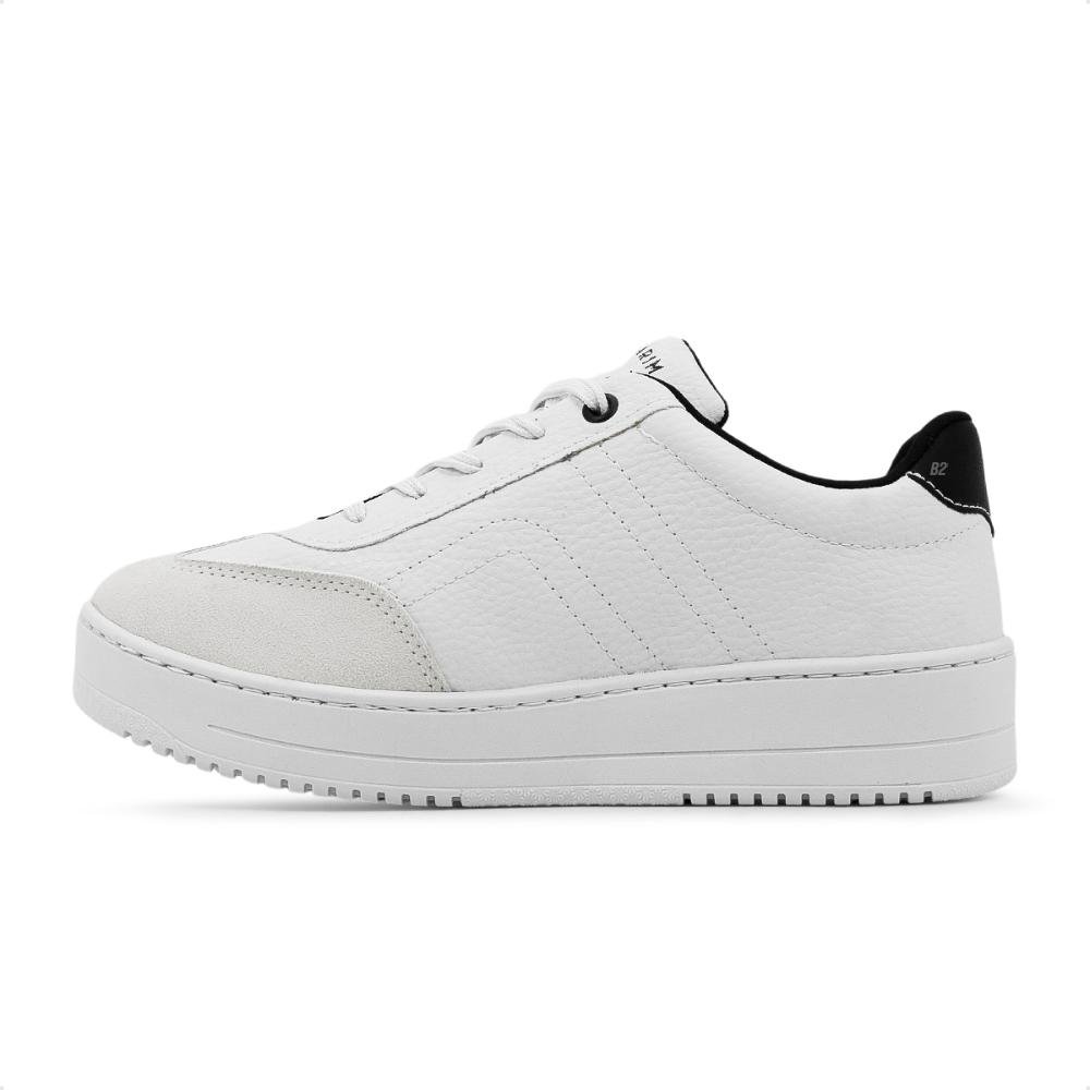 Tênis Ramarim Casual Bicolor Caixa Alta Feminino Branco/Cinza 2