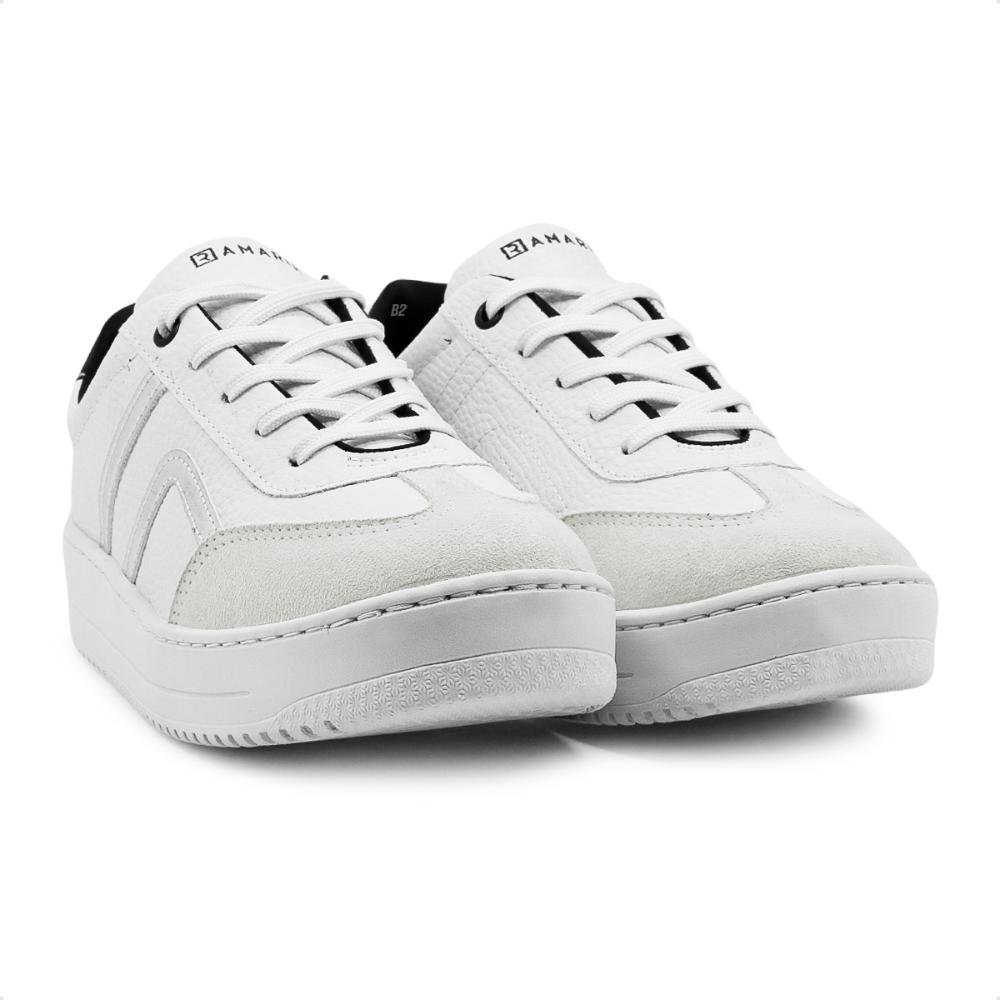 Tênis Ramarim Casual Bicolor Caixa Alta Feminino Branco/Cinza 3