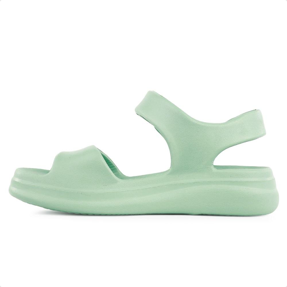 Sandália Usaflex Plataforma Poofy Feminina Verde Claro 2