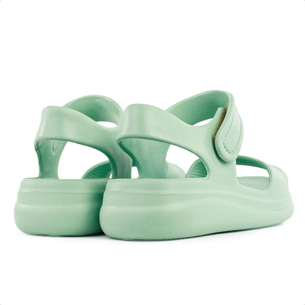 Sandália Usaflex Plataforma Poofy Feminina Verde Claro 5